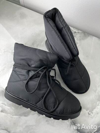 Дутики Zara натуральная шерсть