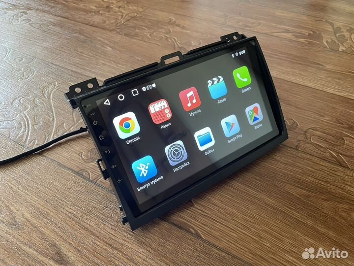 Магнитола 2 din android на Toyota Prado 120