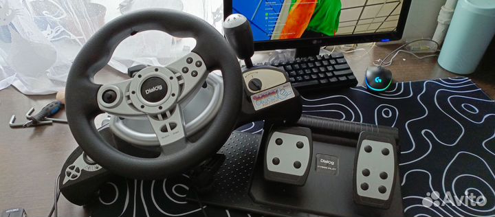 Игровой руль Dialog gv 155 vr