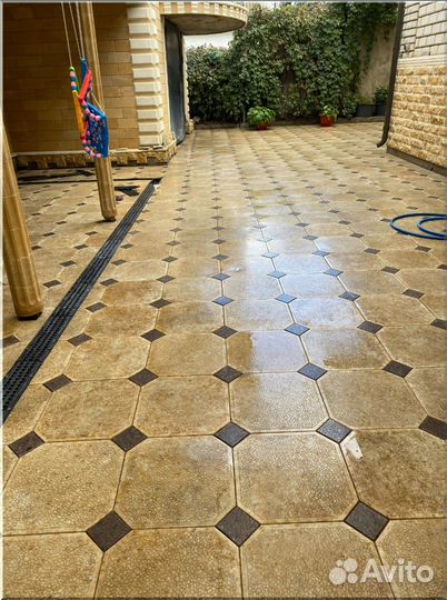 Тотуарная плитка каменный цветок