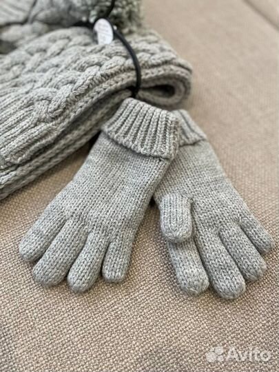 Комплект шапка шарф перчатки Next 6,10,13 лет