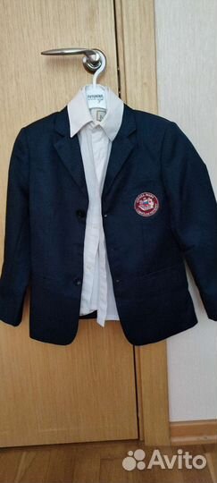 Пиджак темно-синий