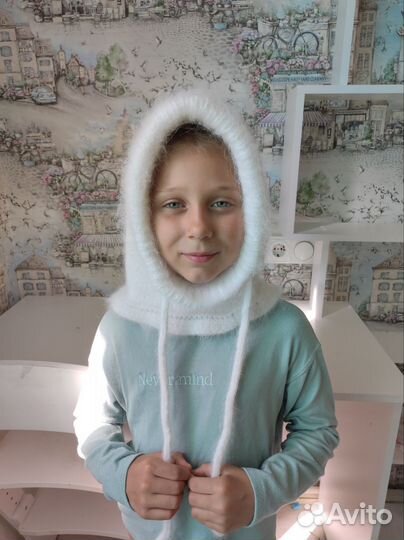 Шапка шлем, капор детский