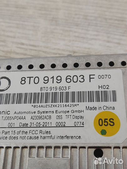 Дисплей компьютера Audi A4 B8 2.0 cdnc 2011