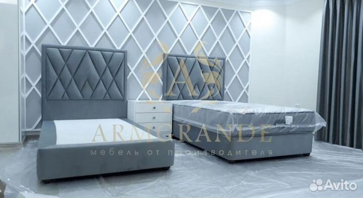 Кровать с мягким изголовьем от производителя