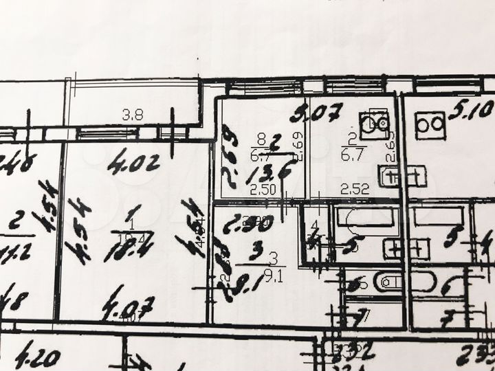 1-к. квартира, 46 м², 9/10 эт.