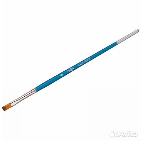 Кисть синтетика, Гамма, плоская №06, 280618.08.06