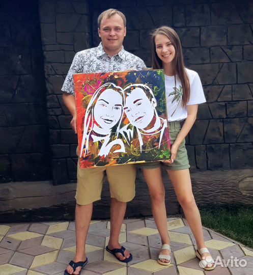 Портрет по фото флип флоп