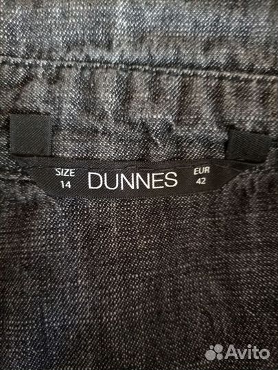 Джинсовое платье миди