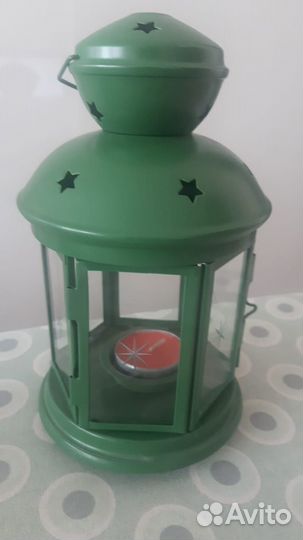 Подсвечники-фонари икеа rotera 21 см-2 шт(+ свечи)