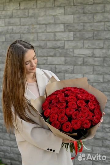 Букет из 51 красной розы с доставкой