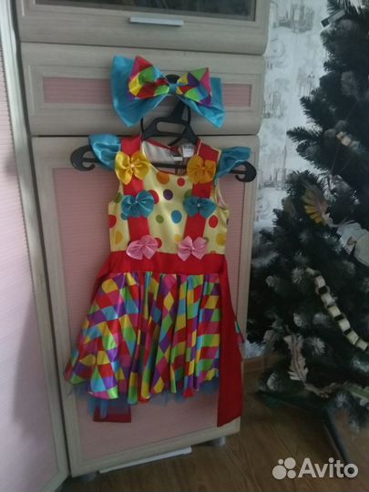 Новогодний костюм клоунессы