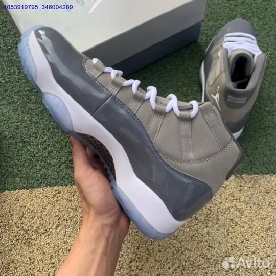 Кроссовки nike air jordan 11 retro grey