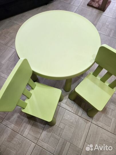 Детский стол и стул IKEA маммут