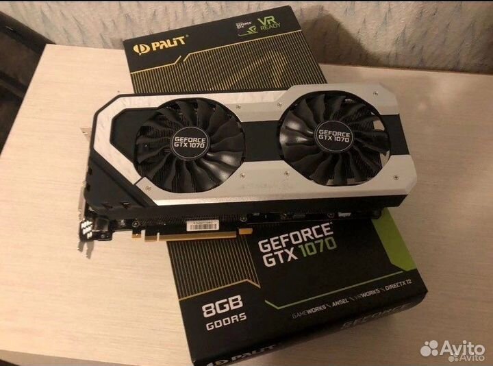 Видеокарта Palit GeForce GTX 1070 super jetstream