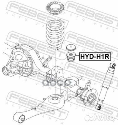 Отбойник hyundai H-1 -15 рессоры задн. hydh1r F