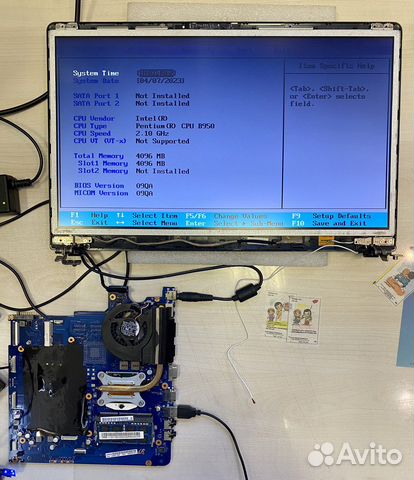 Матрица, дисплей, крышка в сборе для ноутбука