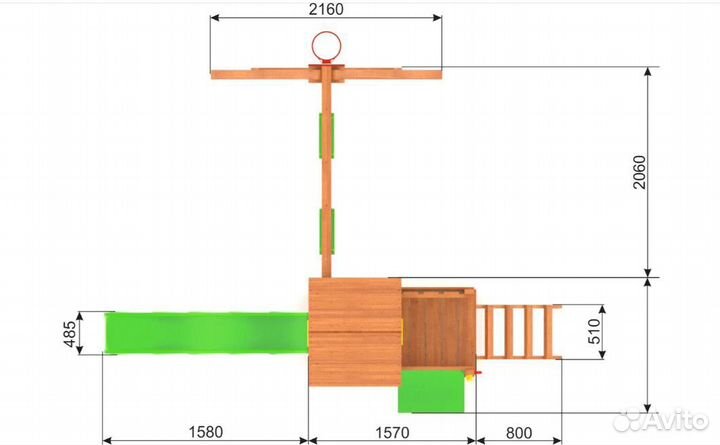 Детски игровой комплекс W6