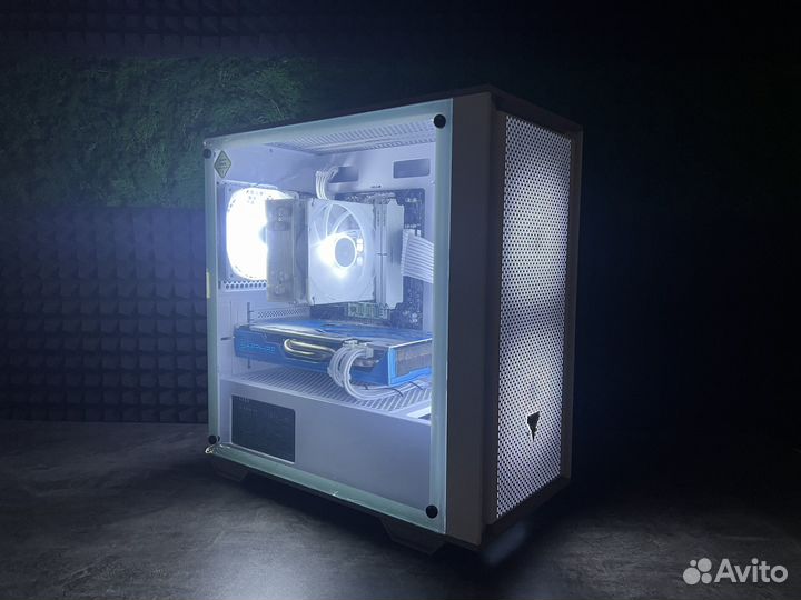 Белый Игровой пк Ryzen 7/ 16gb ddr4/ SSD