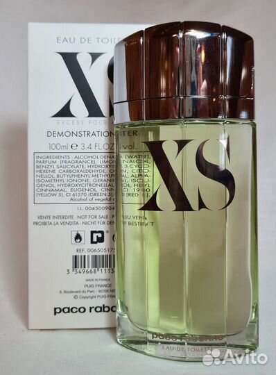 Paco rabanne xs pour homme тестер винтаж 2013