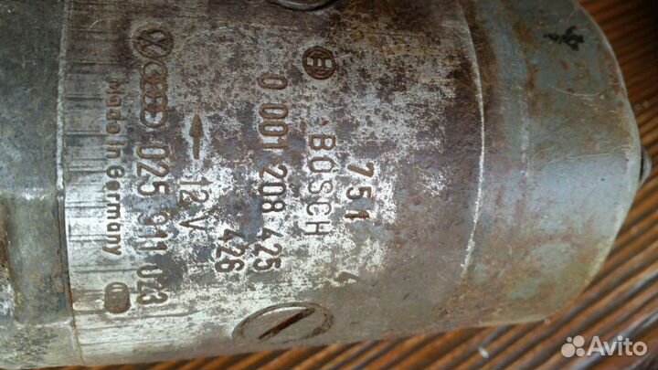 Стартёр от wv транспортёр t4