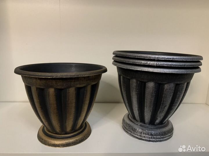 Горшки для цветов (пластик/керамика)