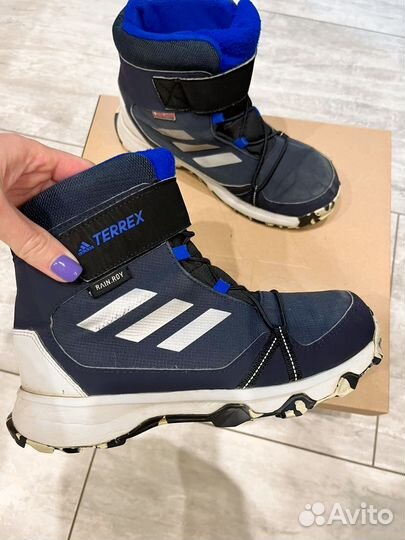 Сапоги детские зимние adidas terrex, 34 размер