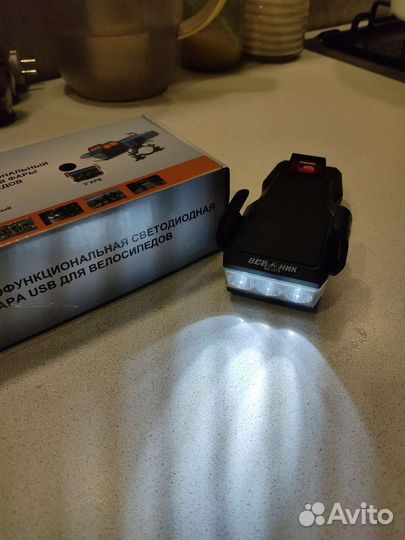 Велосипедная фара с Power Bank