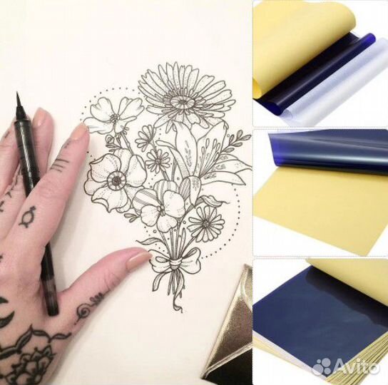 Бумага трансферная для перевода тату