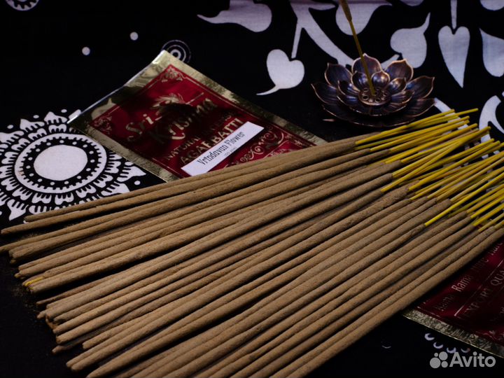 Vrindavan Flower 50шт. Благовония пыльцовые, Индия