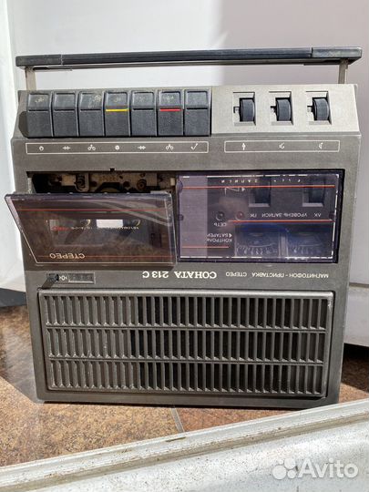 Кассетный магнитофон соната 213 с