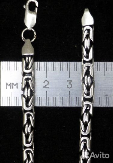 Серебряная цепь квадратный Кардинал 72 грамма/56см