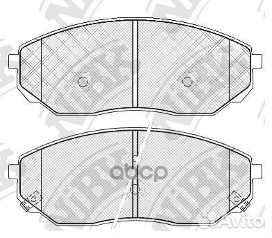 Колодки тормозные дисковые перед PN0441 PN0