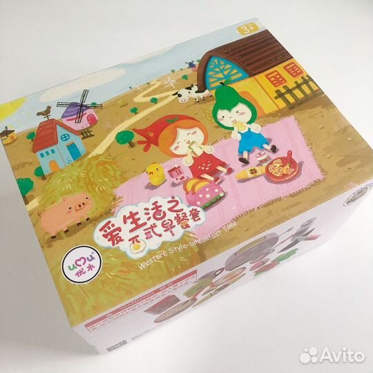 Детская деревянная посуда и продукты