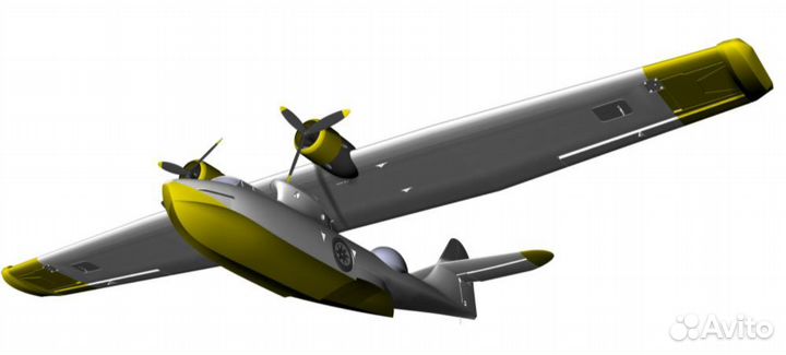 Корпус самолета на радиоуправлении PBY Catalina