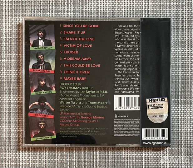 The Cars - Shake It Up CD Rus