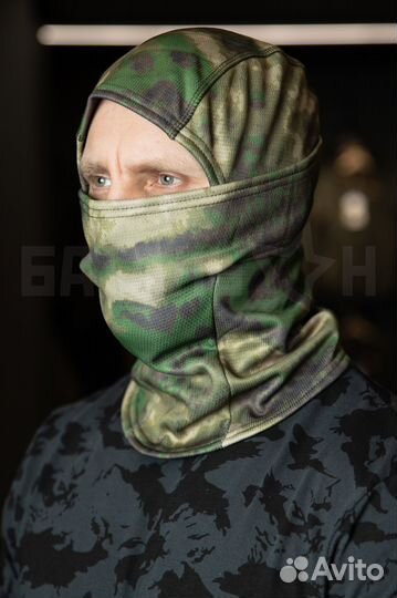 Балаклава Coolmax на флисе, мох