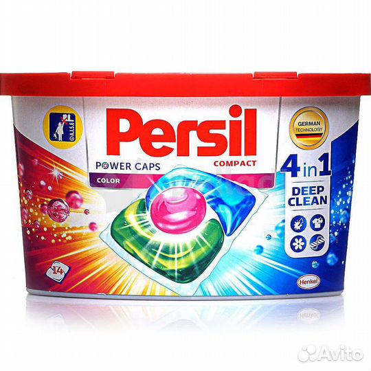 Капсулы для стирки Persil power-caps color 14шт