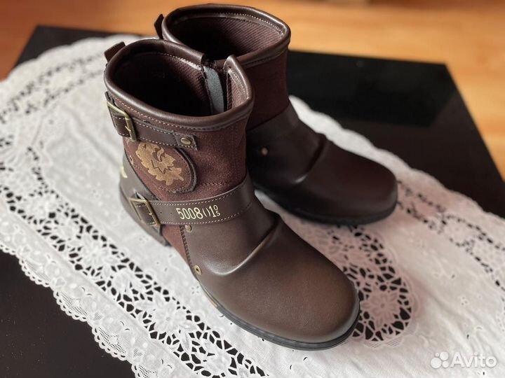 Байкерские ботинки 43