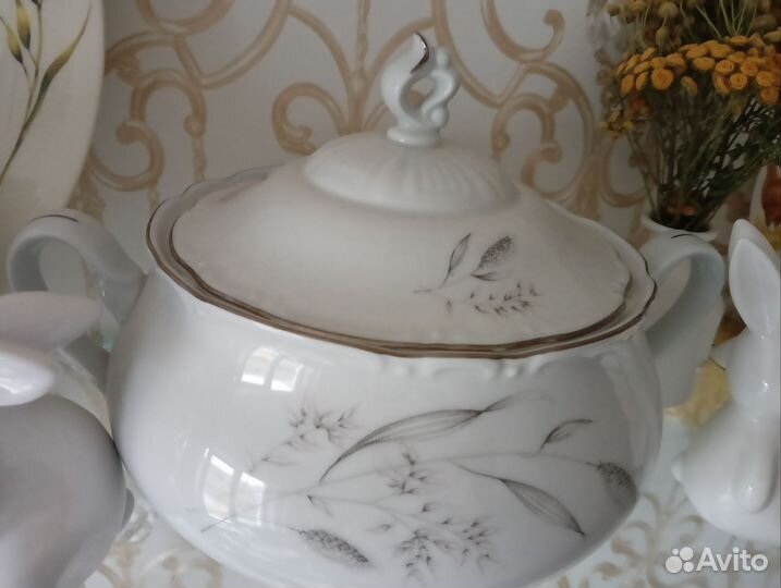 Декор и посуда Чехия Бельгия фарфор стекло