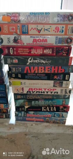 Кассеты VHS для видеомагнитофона С фильмами 40шт