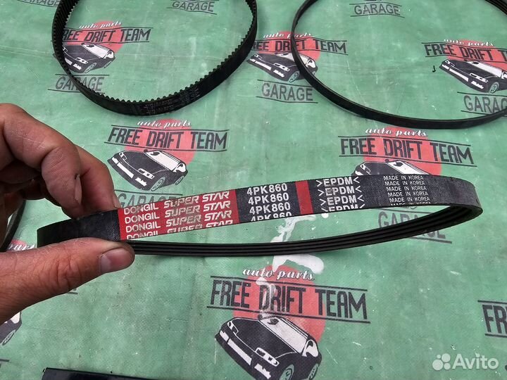 Комплект ремней на 1G-FE не бимс сост. отличное