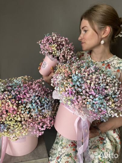 Цветочная композиция из гипсофилы Доставка Цветы