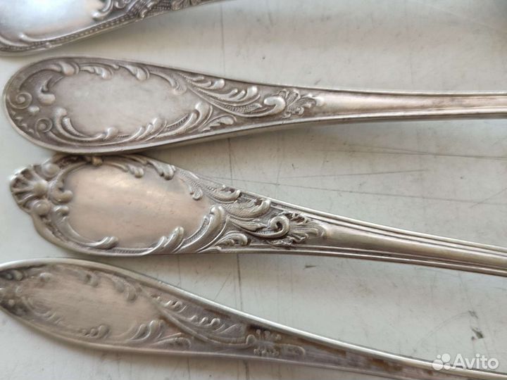 Ложки и вилка мельхиоровые СССР
