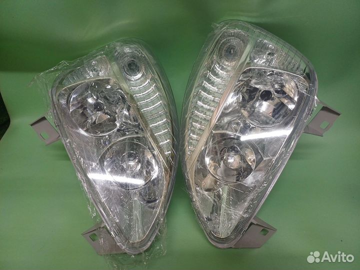 Передние фары Газель Соболь пластик