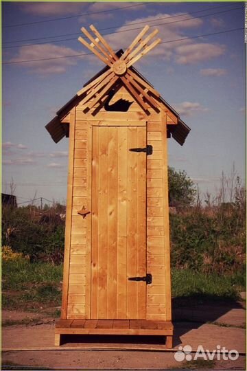 Дачный туалет с кошкой KQS