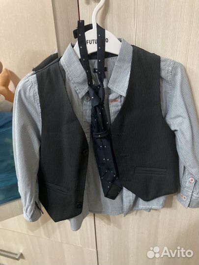 Рубашка с жилеткой на рост 90-97см