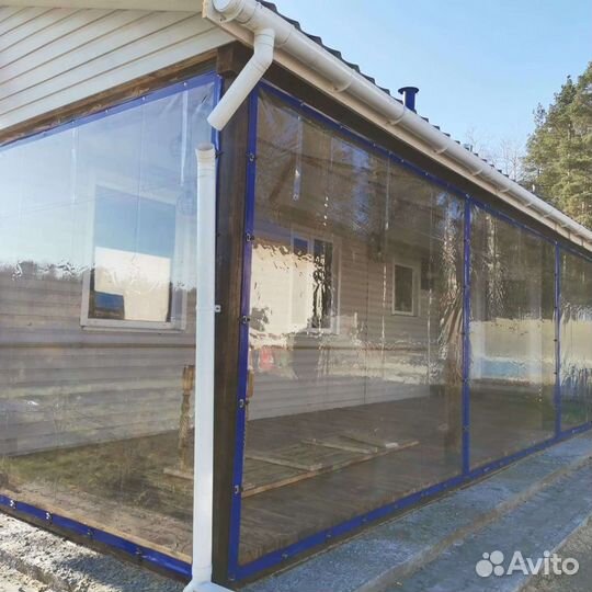 Мягкие окна для бани, веранды, террасы