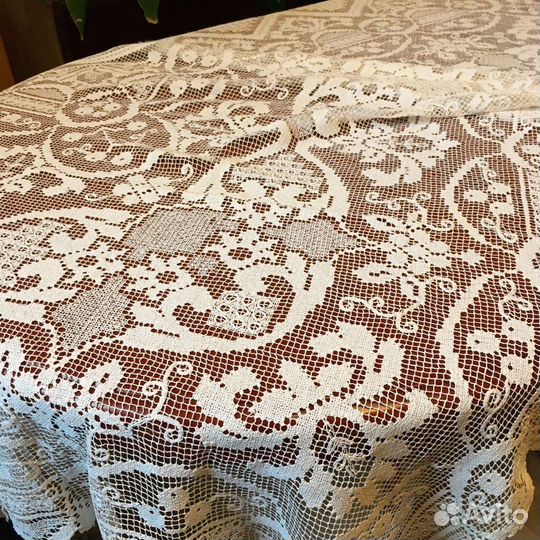 Скатерть винтаж. Ручная работа 1.6х2.1 метра