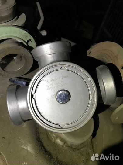 Кран молочный трёхходовой Д50 нерж новый и бу